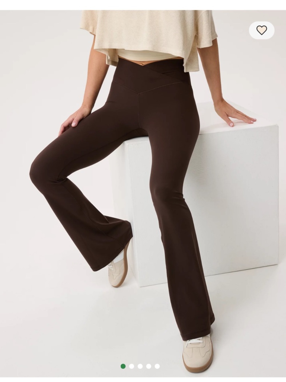 aerie Offline Bootcut Yoga Pants — Brown